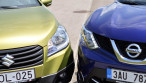 Nissan Qashqai vs. Suzuki SX4 S-Cross családi SUV